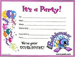 kids parties scuba diving