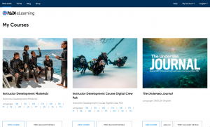 PADI eLearning online