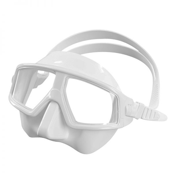 freediving mask white