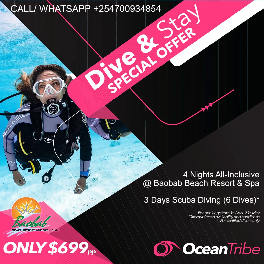 APRIL MAY 2023- DIVE AND STAY SPECIAL OFFER- 4 nights 3 days diving