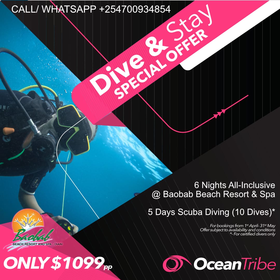 APRIL MAY 2023- DIVE AND STAY SPECIAL OFFER 6 nights 5 days diving