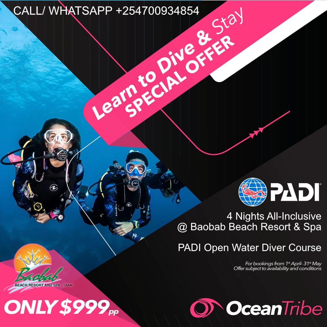 APRIL MAY 2023- DIVE AND STAY SPECIAL OFFER open water and 4 nights