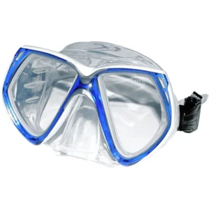 Beaver Blue Avenger Silicone Twin Lens Clear Silicone Mask,