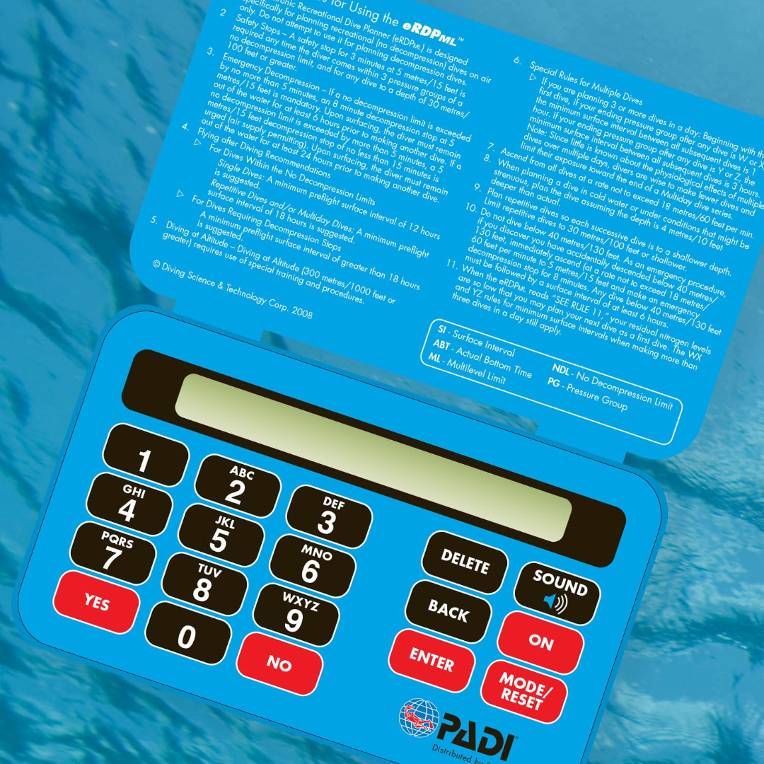 PADI eRDPML (also available as a digital app)