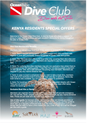 Kenya dive club