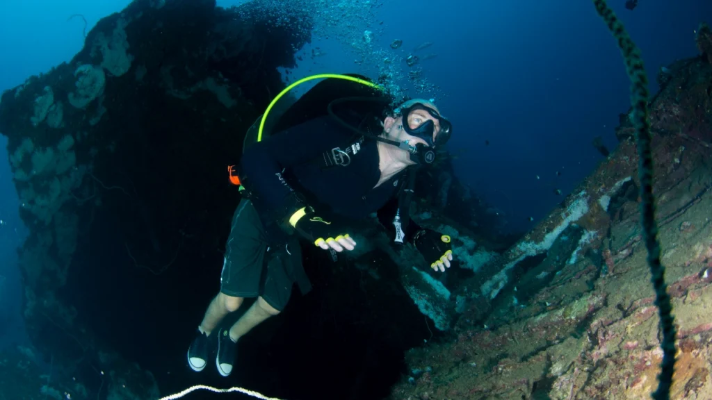 Mark Slingo handicapped diver