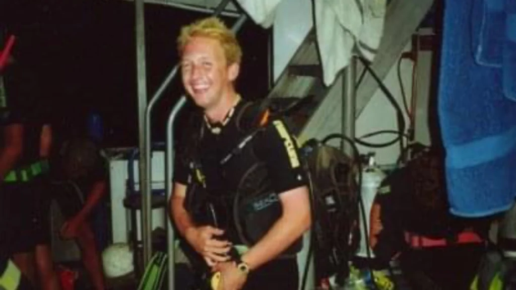 Mark Slingo on his open water course