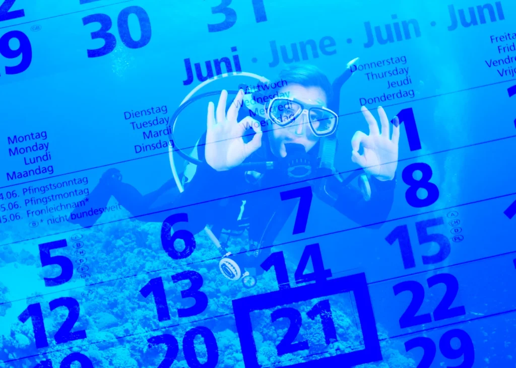 Divemaster course schedule
