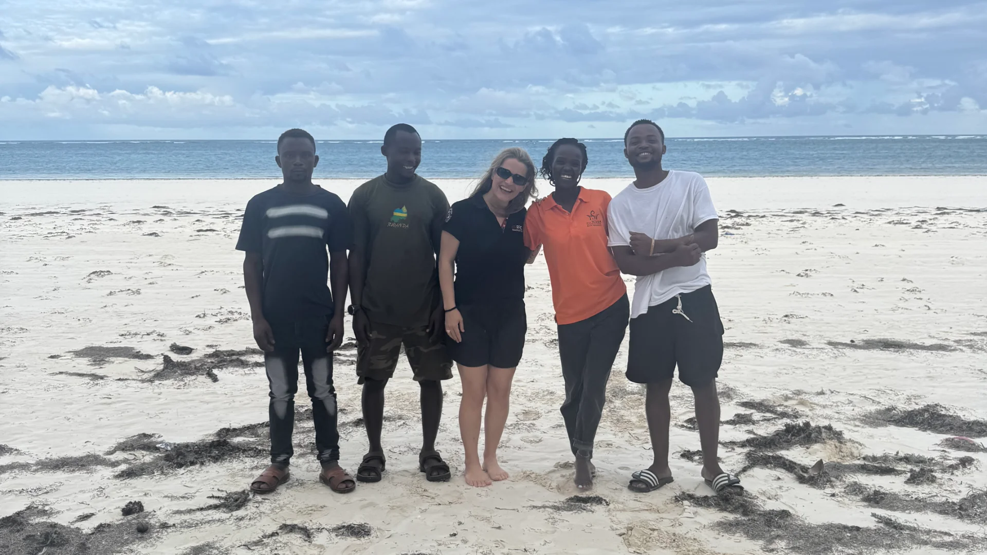 Ocean Tribe SSI instructor training team on Diani Beach