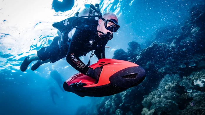 paraplegic diving equipment setup