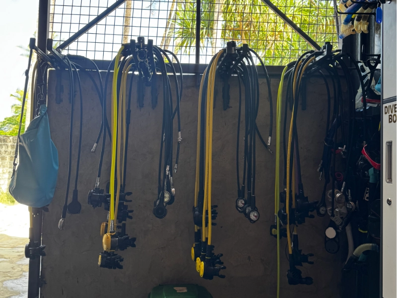 Regulator storage racks