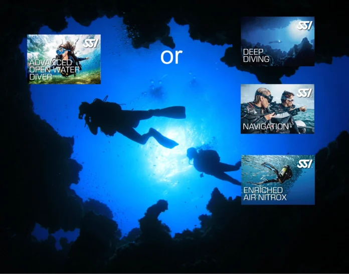 advanced alternative Advanced open water diver alternative package