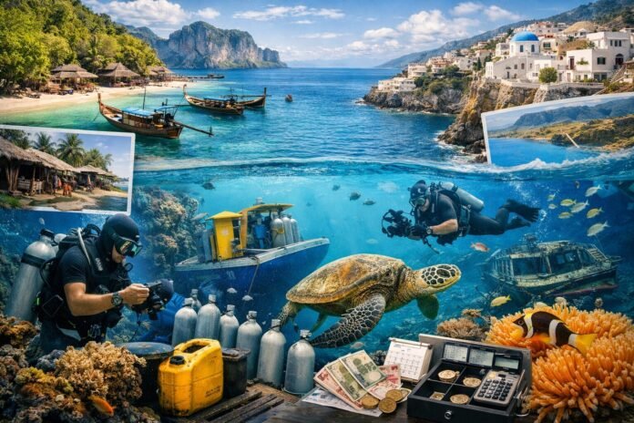 why is scuba diving cheaper in some places than others?