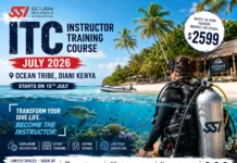 Become a Diving Instructor This July: Join the SSI ITC at Ocean Tribe, Diani Kenya July SSI ITC in Kenya