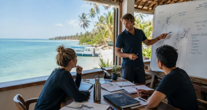 dive instructor training in return for work