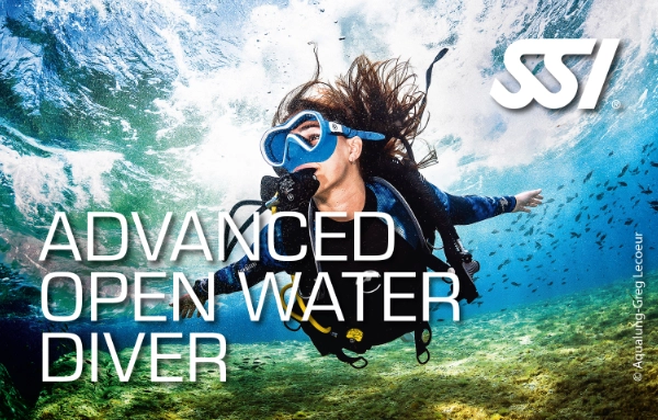 SSI Advanced Open Water Diver certification card