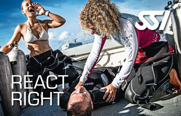 SSI React Right CPR First Aid and Oxygen Provider card