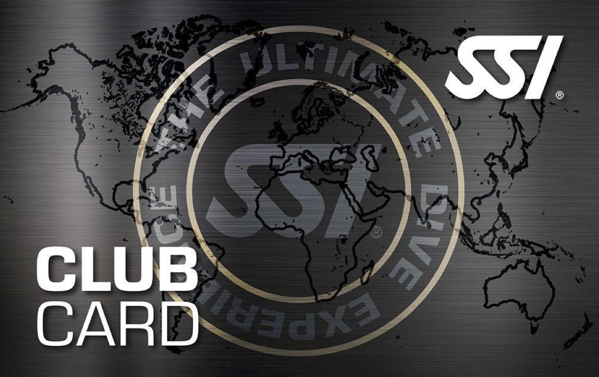 Front of the Ocean Tribe Dive Club membership card